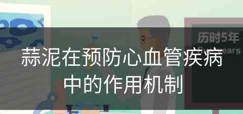 蒜泥在预防心血管疾病中的作用机制